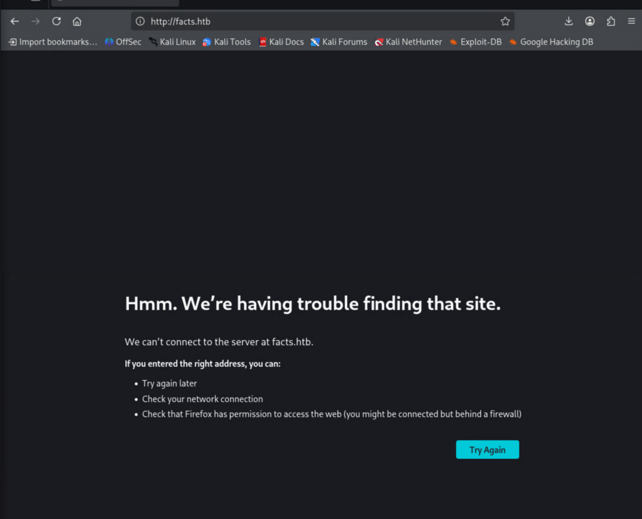 Facts landing page